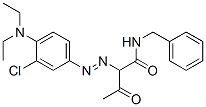N-benzyl-2-[[3-chloro-4-(diethylamino)phenyl]azo]-3-oxobutyramide Struktur
