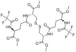 N-TRIFLUOROACETYL-L-G-GLUTAMYL-L-CYSTEINE DIMETHYL ESTER, (2-2') DISULPHIDE Structure