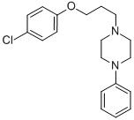 Piperazine, 1-(3-(4-chlorophenoxy)propyl)-4-phenyl- 结构式