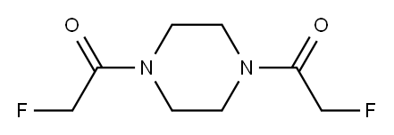 Piperazine, 1,4-bis(fluoroacetyl)- (9CI) 结构式