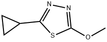 1,3,4-Thiadiazole,  2-cyclopropyl-5-methoxy- Struktur