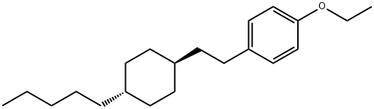 Benzene, 1-ethoxy-4-[2-(4-pentylcyclohexyl)ethyl]- Struktur