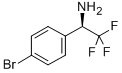 (R)-1-(4-ブロモフェニル)-2,2,2-トリフルオロエタンアミン 化学構造式