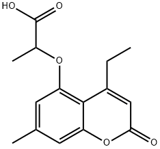 2-(4-ETHYL-7-METHYL-2-OXO-2H-CHROMEN-5-YLOXY)-PROPIONIC ACID Structure