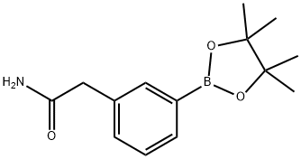 3-(2-Acetamidyl)phenylboronic acid pinacol ester 化学構造式