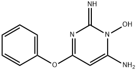 2,3-dihydro-3-hydroxy-2-imino-6-phenoxypyrimidin-4-amine 结构式