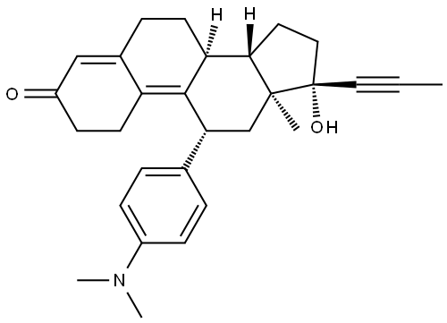 米非司酮 结构式