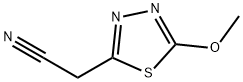 1,3,4-Thiadiazole-2-acetonitrile,  5-methoxy- 结构式