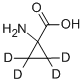 1‐アミノシクロプロパン‐2,2,3,3‐D4‐カルボン酸 化学構造式