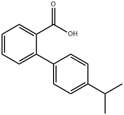 4'-异丙基-[1,1'-联苯]-2-羧酸 结构式