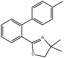 4,4-DIMETHYL-2-(4'-METHYL-2-BIPHENYLYL)-2-OXAZOLINE 化学構造式