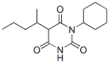 1-シクロヘキシル-5-(1-メチルブチル)バルビツル酸 化学構造式