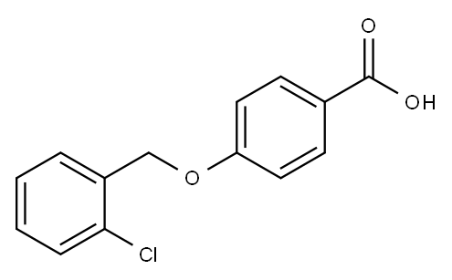 4-[(2-chlorobenzyl)oxy]benzoic acid Struktur