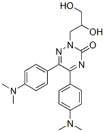 2-(2,3-dihydroxypropyl)-5,6-bis(4-dimethylaminophenyl)-1,2,4-triazin-3 -one 结构式