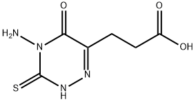 3-(4-AMINO-5-OXO-3-THIOXO-2,3,4,5-TETRAHYDRO-1,2,4-TRIAZIN-6-YL)PROPANOIC ACID Structure