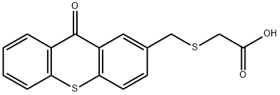 [[(9-oxo-9H-thioxanthen-2-yl)methyl]thio]acetic acid 结构式