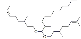 1,1-bis[(3,7-dimethyloct-6-enyl)oxy]-2-methylundecane 结构式