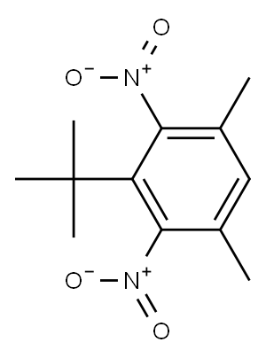 5-tert-butyl-4,6-dinitro-m-xylene Struktur
