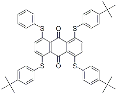 1,4,5-tris[[4-(1,1-dimethylethyl)phenyl]thio]-8-(phenylthio)anthraquinone 结构式