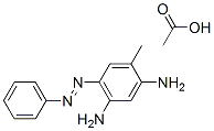 4-メチル-6-(フェニルアゾ)-1,3-ベンゼンジアミン・酢酸塩 化学構造式