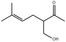 3-(hydroxymethyl)-6-methylhept-5-en-2-one 结构式