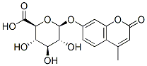 4-Methylumbelliferyl beta-glucuronide 结构式