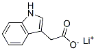 lithium 1H-indole-3-acetate 结构式