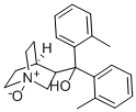 1-Azabicyclo(2.2.2)octane-3-methanol, alpha,alpha-bis(2-methylphenyl)- , 1-oxide Struktur