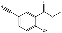 5-CYANO-2-HYDROXY-BENZOIC ACID METHYL ESTER Structure