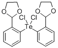 Bis[2-(1,3-dioxolan-2-yl)phenyl]dichlorotellurium(IV) 结构式