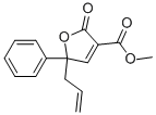 2,5-DIHYDRO-2-OXO-5-PHENYL-5-(2-PROPENYL)-3-FURANCARBOXYLIC ACID, METHYL ESTER Structure