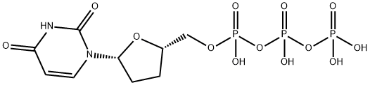 2',3'-dideoxyuridine-5'-triphosphate Structure