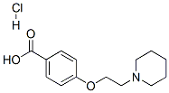 4-[2-(1-ピペリジニル)エトキシ]安息香酸塩酸塩 化学構造式