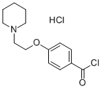 4-(2-哌啶-1-基乙氧基)苯甲酰氯盐酸盐 结构式