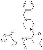 sodium 3-[[1-(4-benzylpiperazin-1-yl)-4-methyl-1-oxo-pentan-2-yl]carba moyl]oxirane-2-carboxylate 结构式
