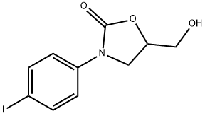 5-HYDROXYMETHYL-3-(4-IODOPHENYL)-2-OXAZOLIDINONE 结构式