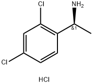 (S)-1-(2,4-二氯苯基)乙胺盐酸盐, 844647-34-3, 结构式