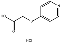4-吡啶硫代乙酸盐酸盐 结构式