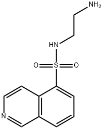 N-(2-アミノエチル)-5-イソキノリンスルホンアミド 化学構造式