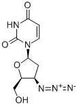 3'-AZIDO-2',3'-DIDEOXYURIDINE Structure