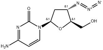 3'-叠氮-2',3'-双脱氧胞苷 结构式