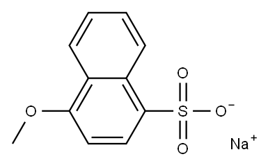 sodium 4-methoxynaphthalenesulphonate Structure