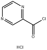 2-ピラジンカルボニルクロリド・塩酸塩 化学構造式