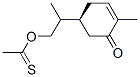 S-[2-(4-methyl-5-oxo-3-cyclohexen-1-yl)propyl] ethanethioate 结构式