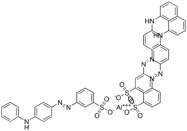 aluminium 3-[(4-anilinophenyl)azo]benzenesulphonate 结构式