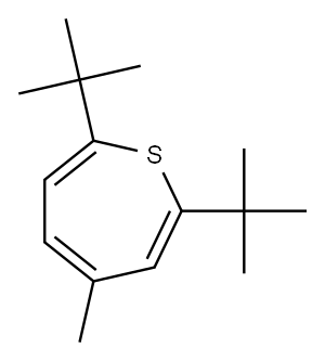 2,7-Di-tert-butylthiepin,4-methyl- 结构式
