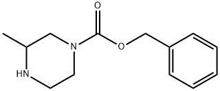 3-メチルピペラジン-1-カルボン酸ベンジル 化学構造式