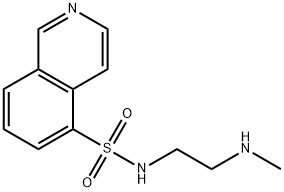 N-[2-(甲氨基)乙基]-5-异喹啉磺酰胺二盐酸盐, 84478-11-5, 结构式