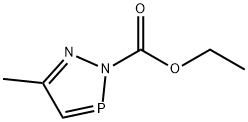 2H-1,2,3-Diazaphosphole-2-carboxylic  acid,  5-methyl-,  ethyl  ester 结构式