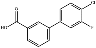 3-(2-Chloro-4-fluorophenyl)benzoic acid Structure